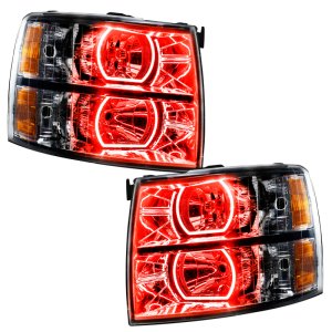 Chevrolet Silverado Headlight Assembly - ORACLE Lighting - SMD HL - Square - ColorSHIFT w/ BC1 Controller - Black - `07-`13